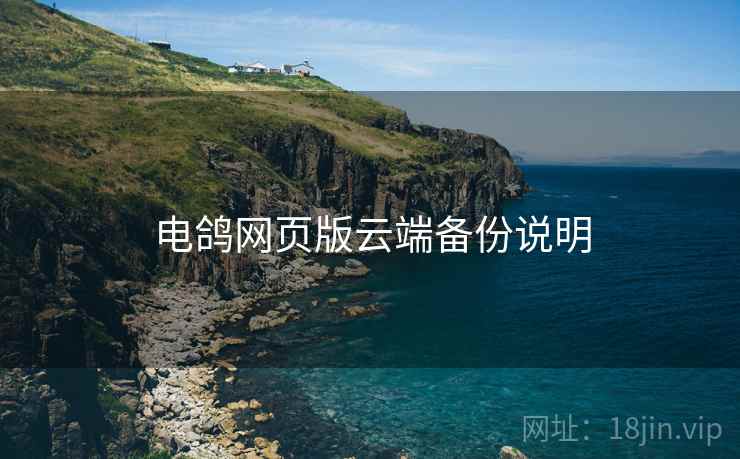 电鸽网页版云端备份说明  第1张