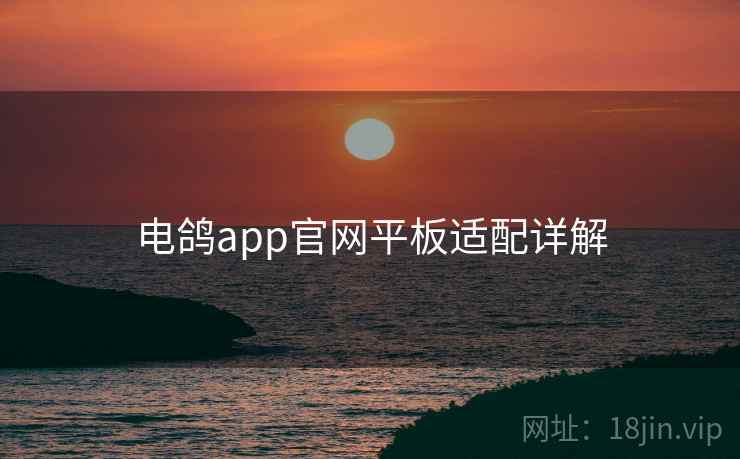 电鸽app官网平板适配详解  第1张