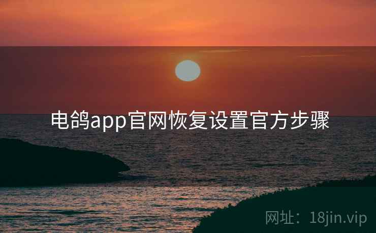 电鸽app官网恢复设置官方步骤  第2张