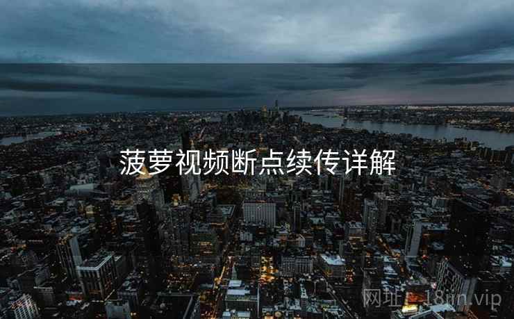 菠萝视频断点续传详解  第2张