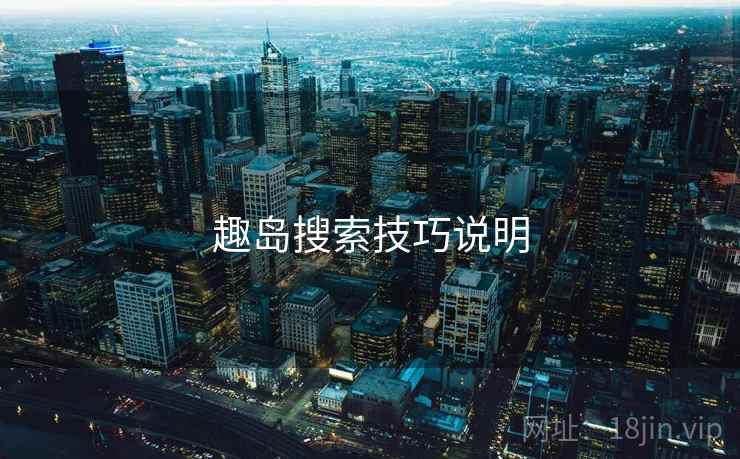 趣岛搜索技巧说明  第2张
